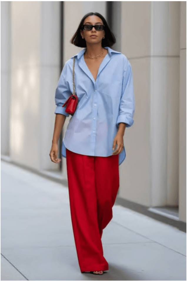 Look camaieu bleu