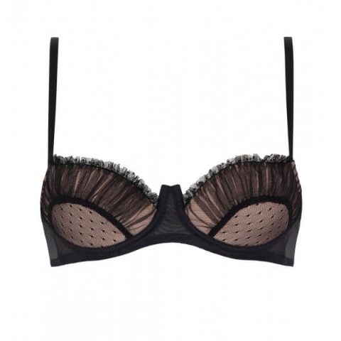 Soutien-gorge Chantal Thomass Taille 90C - Modèle Nathalie Réf. 0301, Bleu, Polyamide, Neuf Avec étiquettes